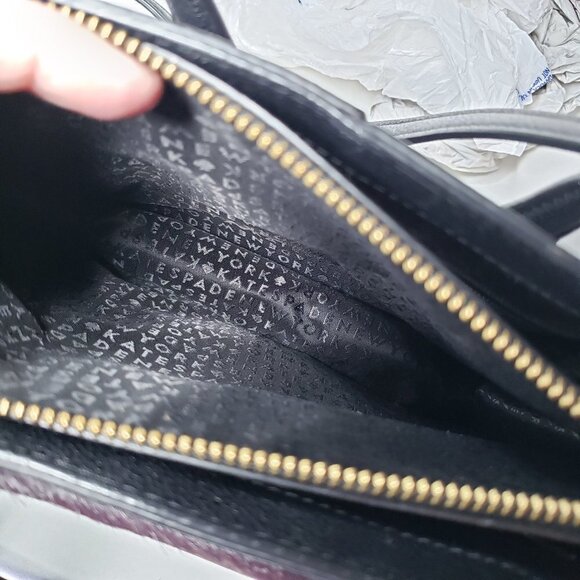 Kate Spade Zarinah Hyde Place Black Leather Handbag Shoulder Bag‎ Purse - Picture 10 of 13